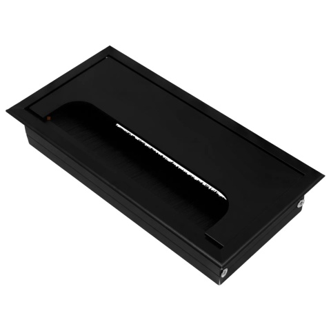 Przepust kablowy aluminiowy prostokątny 160x80mm Merida czarny
