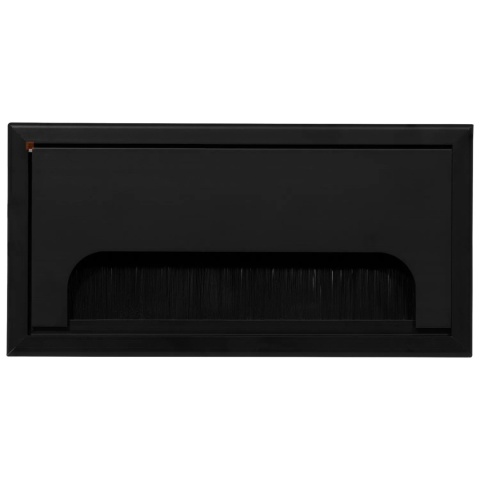 Przepust kablowy aluminiowy prostokątny 160x80mm Merida czarny