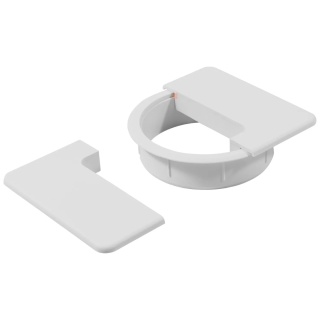 Przepust kablowy kwadratowy Przelotka 94x94mm Plastwin biały