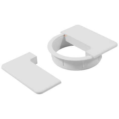 Przepust kablowy kwadratowy Przelotka 94x94mm Plastwin biały