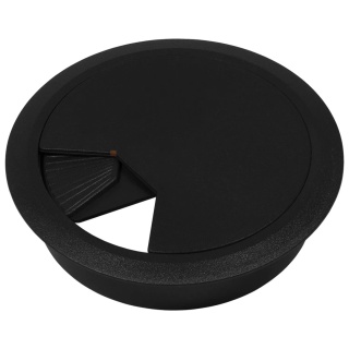 Przepust kablowy plastikowy Przelotka fi 60mm czarny Emuca