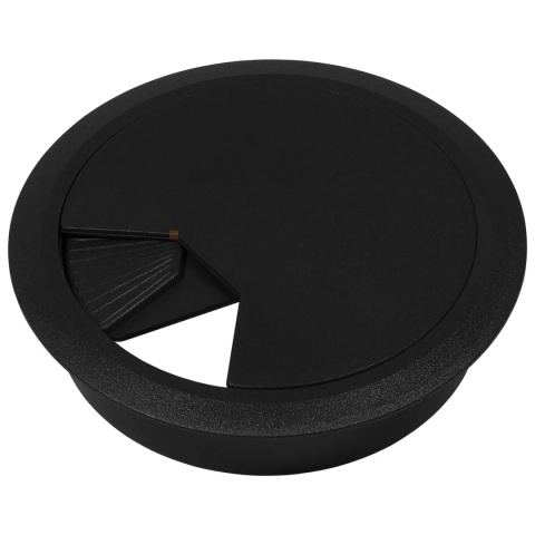 Przepust kablowy plastikowy Przelotka fi 80mm czarny Emuca