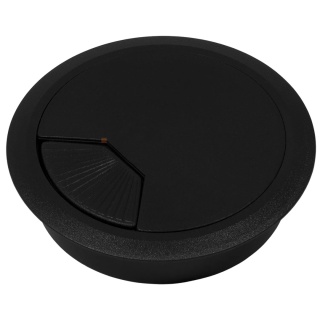 Przepust kablowy plastikowy Przelotka fi 80mm czarny Emuca