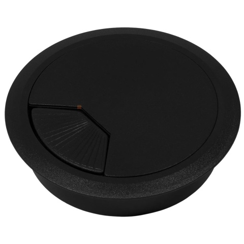 Przepust kablowy plastikowy Przelotka fi 80mm czarny Emuca