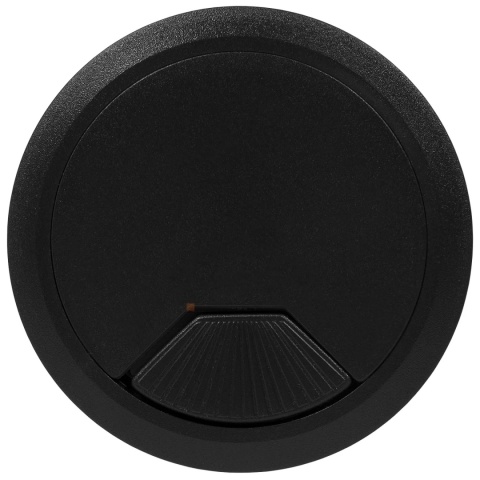 Przepust kablowy plastikowy Przelotka fi 80mm czarny Emuca