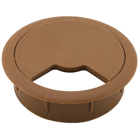 Przepust kablowy plastikowy okrągły przelotka fi 60mm Orzech