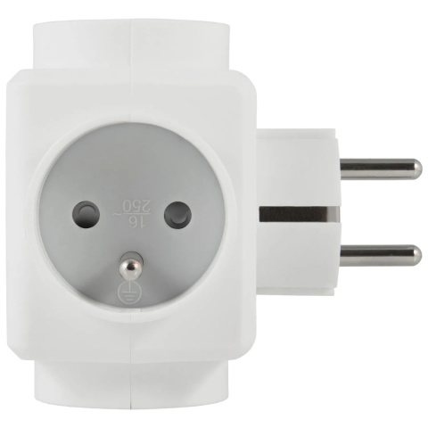 Rozgałęźnik sieciowy 3 gniazda 16A + 2xUSB (max 2.4A) Bemko