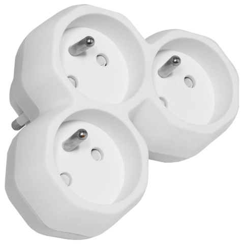 Rozgałęźnik trójkątny 3 gniazda 16A Bemko