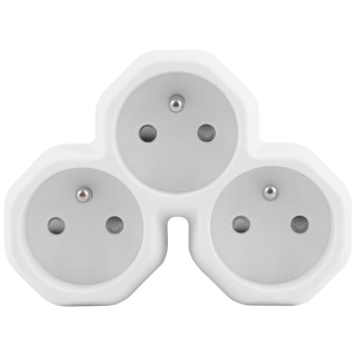 Rozgałęźnik trójkątny 3 gniazda 16A Bemko