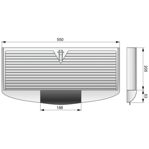 Szuflada Półka wysuwana pod klawiaturę Czarna GTV