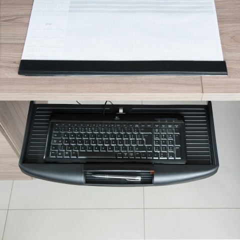 Szuflada Półka wysuwana pod klawiaturę Szara GTV