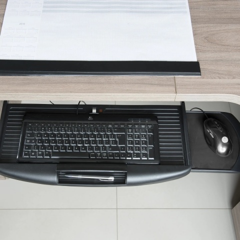 Szuflada Półka wysuwana pod klawiaturę oraz myszkę Szara GTV