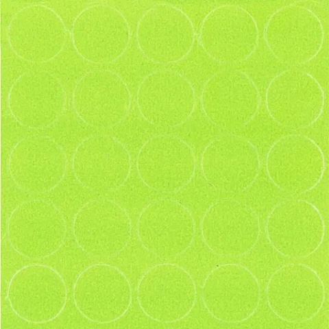 Zaślepki samoprzylepne fi 14mm 068 Zielony limonka FOLMAG