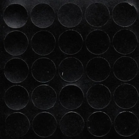 Zaślepki samoprzylepne fi 14mm 324 Czarny struktura FOLMAG