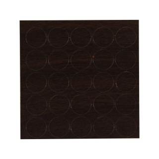 Zaślepki samoprzylepne fi 14mm 348 Orzech ciemny FOLMAG