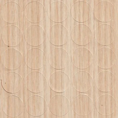 Zaślepki samoprzylepne fi 14mm 825 Zebrano piaskowe FOLMAG