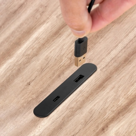 Złącze USB A i C do ładowania LINKY wpuszczane lub natynkowe Emuca