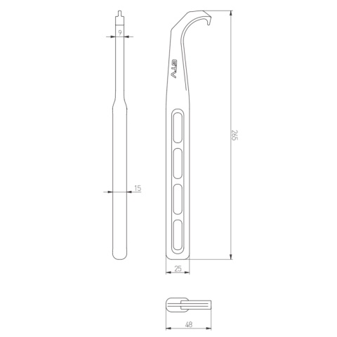 Klucz do regulacji nóżek w szafkach kuchennych GTV