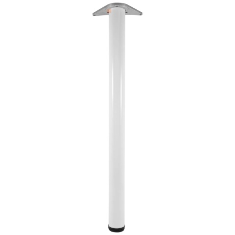 Noga meblowa do stołu H-1100 fi 60mm Biała