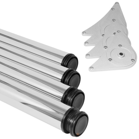 Noga meblowa do stołu H-710 fi 60mm Chrom 4szt Zestaw