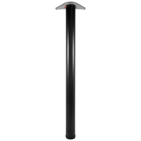 Noga meblowa do stołu H-820 fi 60mm Czarna