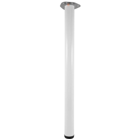 Noga meblowa do stołu STEP H-820 fi 60mm Biała