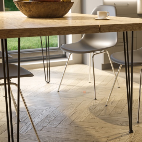 Noga meblowa hairpin Arto do stołu H-711 3 pręty fi 10mm GTV