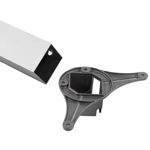 Noga meblowa kwadratowa do stołu H-1100 60x60mm Mat Leba