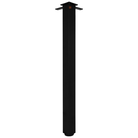 Noga meblowa kwadratowa do stołu H-710 50x50mm Czarna Amix