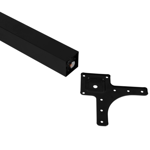 Noga meblowa kwadratowa do stołu H-710 50x50mm Czarna Amix