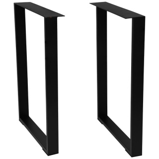 Nogi meblowe do stołu LOFT 720x500 rura 40x20 Leba