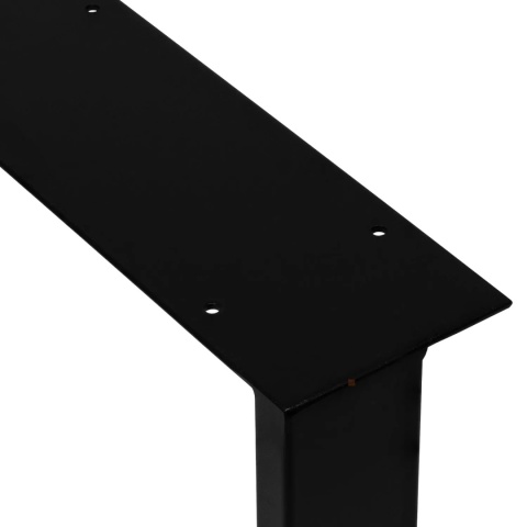 Nogi meblowe do stołu LOFT 720x600 rura 40x20 Leba