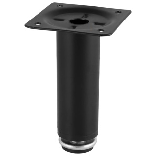 Nóżka meblowa D-100 okrągła regulowana h-150 Czarna