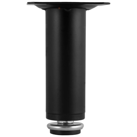 Nóżka meblowa D-100 okrągła regulowana h-150 Czarna