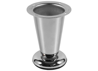 Nóżka meblowa D-780 stożkowa regulowana h-100 Chrom