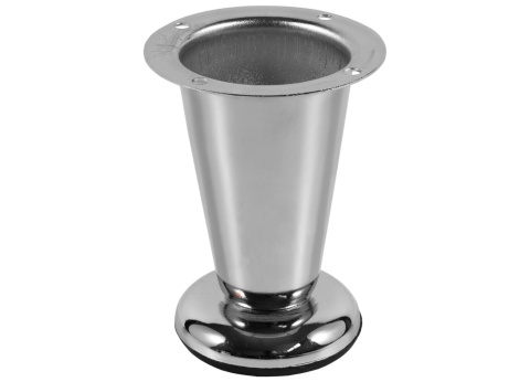 Nóżka meblowa D-780 stożkowa regulowana h-100 Chrom