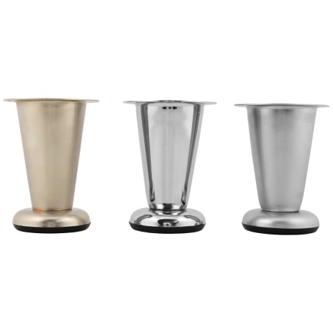 Nóżka meblowa D-780 stożkowa regulowana h-100 Chrom