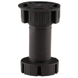 Nóżka meblowa kuchenna regulowana do cokołu h-100 Czarna