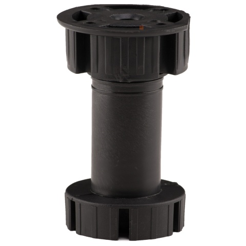 Nóżka meblowa kuchenna regulowana do cokołu h-100 Czarna