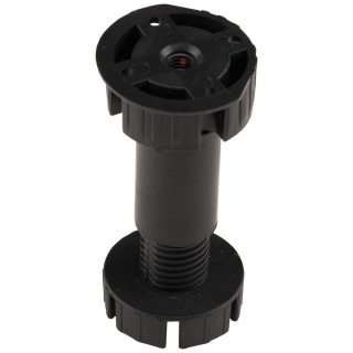 Nóżka meblowa kuchenna regulowana do cokołu h-100 Czarna