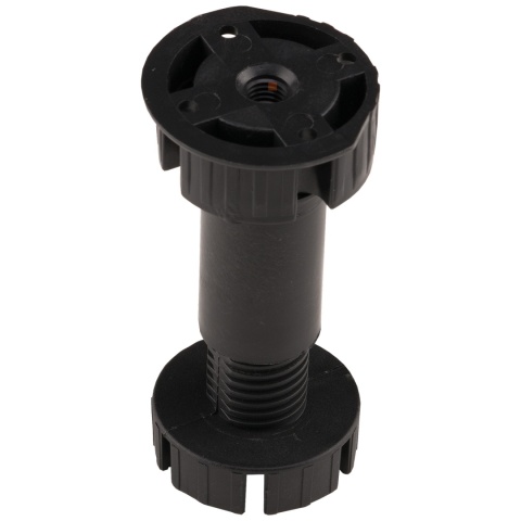 Nóżka meblowa kuchenna regulowana do cokołu h-150 Czarna