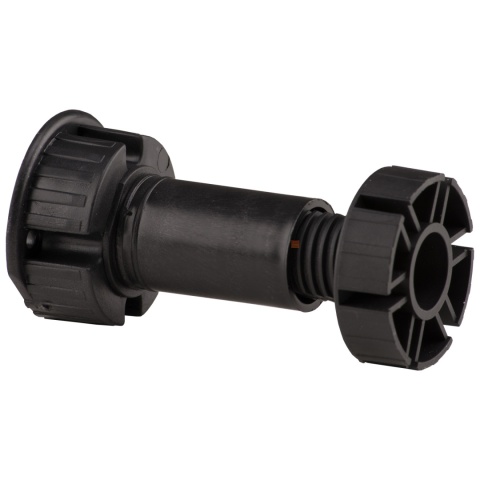 Nóżka meblowa kuchenna regulowana do cokołu h-150 Czarna