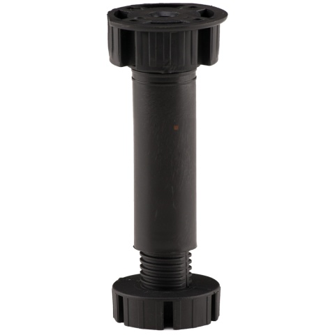 Nóżka meblowa kuchenna regulowana do cokołu h-150 Czarna