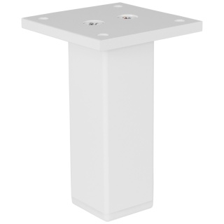 Nóżka meblowa kwadratowa 30x30 h-100 aluminiowa Biała