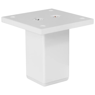 Nóżka meblowa kwadratowa 30x30 h-60 aluminiowa Biała