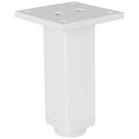 Nóżka meblowa kwadratowa regulowana 30x30 h-100 aluminiowa Biała