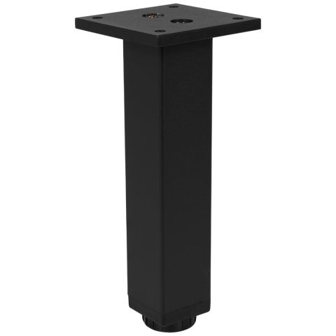 Nóżka meblowa kwadratowa regulowana 30x30 h-150 aluminiowa Czarna
