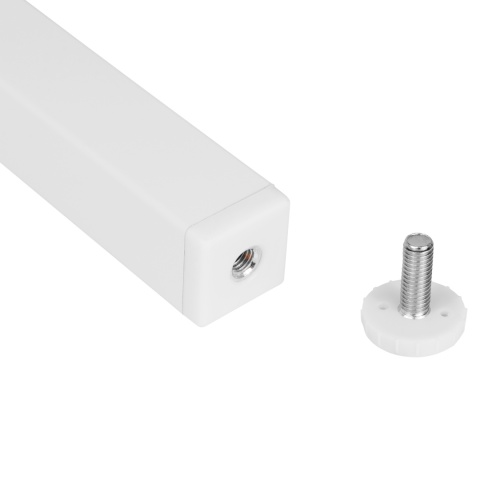 Nóżka meblowa kwadratowa regulowana 30x30 h-60 aluminiowa Biała