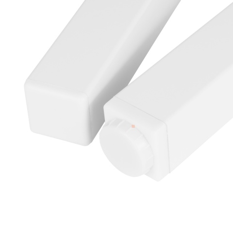 Nóżka meblowa kwadratowa regulowana 30x30 h-60 aluminiowa Biała