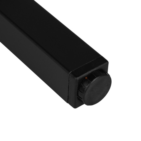 Nóżka meblowa kwadratowa regulowana 30x30 h-60 aluminiowa Czarna